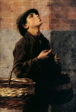 Boy doing smoking rings